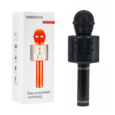 Karaoke mikrofón s reproduktorom - Čierny